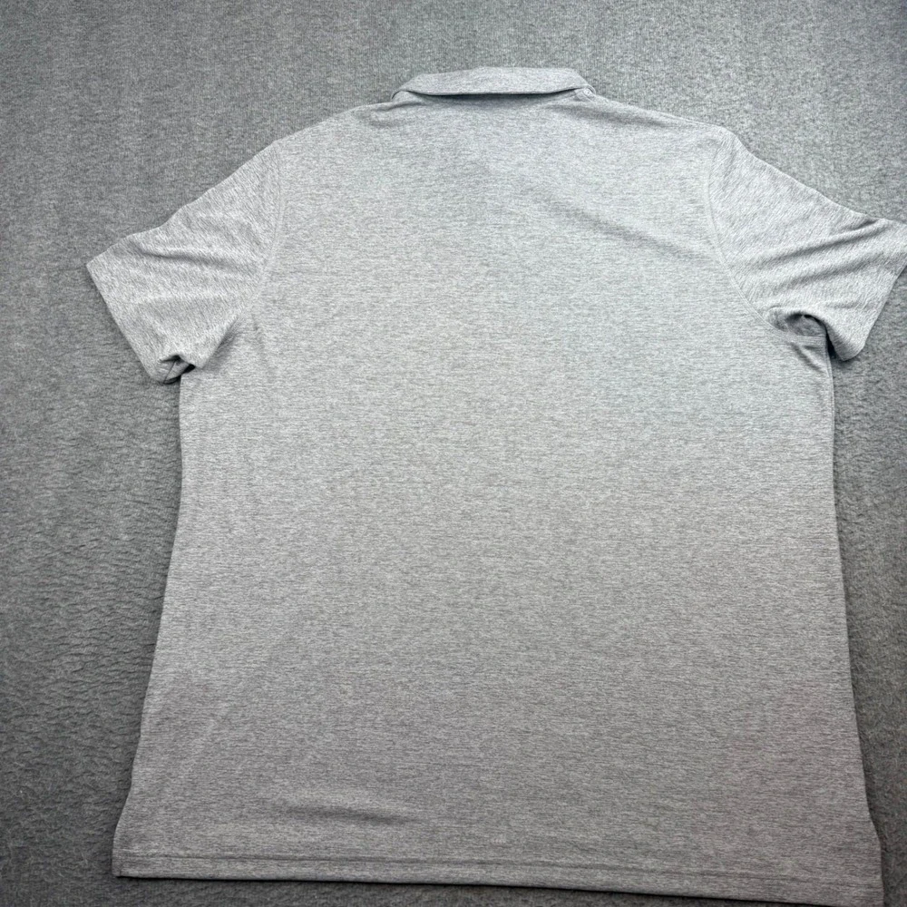 Adidas Polo Shirt Men's 2XL Gray Short Sleeve Golf Athletic IU4419